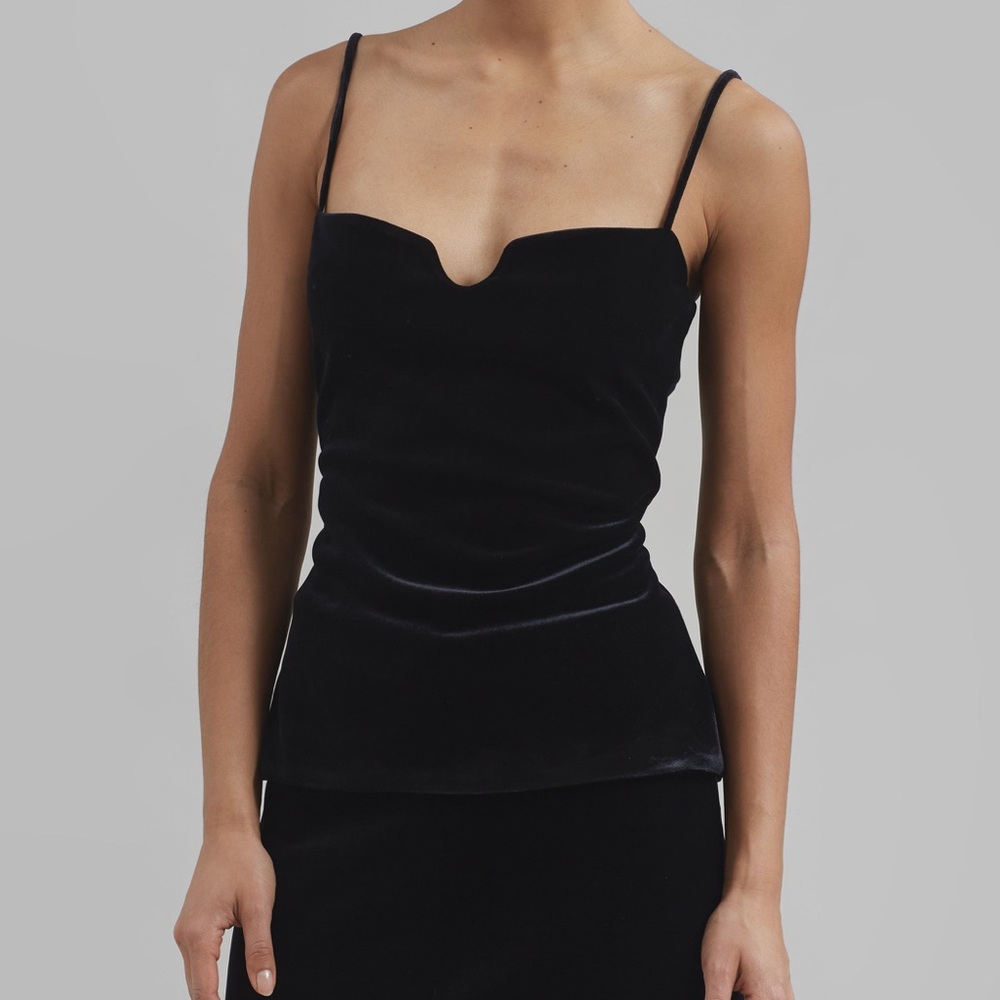 The Frankie Shop Lucia Velvet Tank
